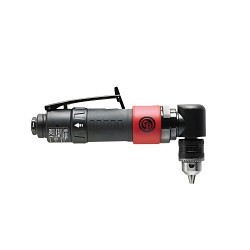 CP 8941008790 Angle Pneumatic Drill, 3/8 in Jacobs® Keyed Chuck, 0.3 hp, 25.4 cfm Air Flow, 90 psi, 8.58 in OAL, 5.3 cfm Short Run Air Consumption