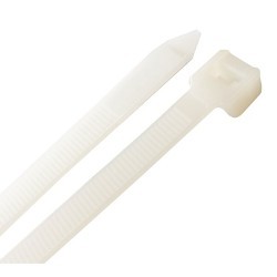 Cable Tie, 24.5 in Length, 0.35 in Width, 0.08 in Thickness, Nylon 6.6, Natural