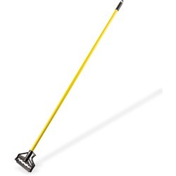 Carlisle FoodService Products Sparta® Spectrum® Quik-Release™ 4166404 Mop Handle, Fiberglass, Yellow, 60 in L