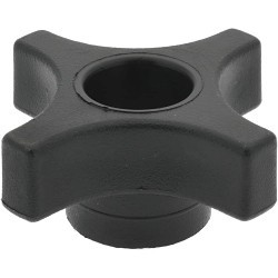 Carr Lane® 88561493 Lobed Knob, 2-1/4 in Dia, 3/8-16 in