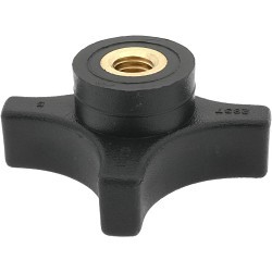 Carr Lane® 88561493 Lobed Knob, 2-1/4 in Dia, 3/8-16 in