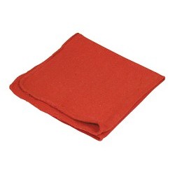 Carrand 40046 Shop Towel, 13 in Length, 14 in Width, Cotton, Red