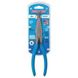 Channellock® Channellock® 3017 Long Nose Plier, Straight Jaw, 3/32 in Jaw Length, 7/8 in Jaw Width, High Carbon Steel Jaw, 8 in Overall Length