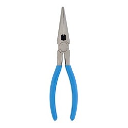 Channellock® Channellock® 317 Long Nose Plier, Straight Jaw, 2-23/64 in Jaw Length, 7/8 in Jaw Width, High Carbon Steel Jaw, 8 in Overall Length, 1/8 in Tip Width, Yes Cutter Included