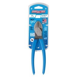 Channellock® 337 Diagonal Cutting Plier, 1/16 to 3/32 in Piano, 11/64 in Soft Wire, 3/64 to 3/32 in Hard/Medium Nominal Capacity, 0.172 in For Maximum Wire Thickness, Manual Jaw, 0.88 in L Jaw, Standard Cut Type, C1080 High Carbon Steel Jaw, No Insulated