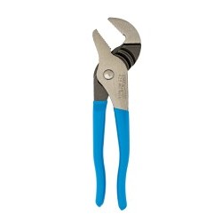 Channellock® 428 Tongue & Groove Plier, 1.5 in Nominal Capacity, Straight Jaw, 1.12 in Jaw, C1080 High Carbon Steel Jaw, Serrated Jaw Surface, No Insulated Grip, No Non-Sparking