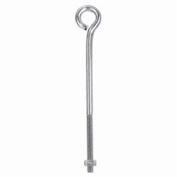 Chicago Hardware 07150 5 Turned Eye Bolt, 3/8-16, 2-1/2 in L Shank, Low Carbon Steel, Zinc Plated