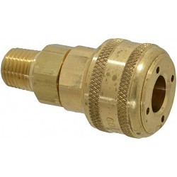 Coilhose® Coilhose® 166-152A Automatic Coupler, 1/4 in Connector, Brass