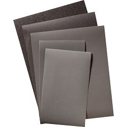 All Purpose Sandpaper Sheet, 11 in Length, 9 in Width, Aluminum Oxide, Brown