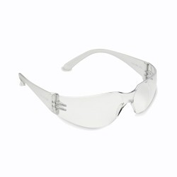 Cordova Bulldog EHF10ST Safety Glasses, Anti-Scratch Lens Coating, Clear Lens, Single Wraparound, Frosted Frame, Polycarbonate Frame, Polycarbonate Lens, Universal