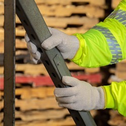 Cordova Safety Products 3411L Machine Knit Gloves, Large, #9, Cotton/Polyester, Natural, Knit Wrist Cuff