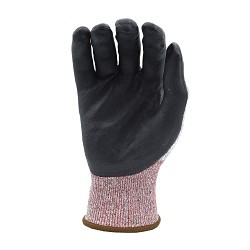 Cordova Safety Products MACHINIST® 3734L Cut-Resistant Gloves, Large, #9, Nitrile Foam Coating, HPPE, Knit Wrist Cuff, Resists: Abrasion, Puncture, A4 ANSI Cut-Resistance Level, 4 ANSI Puncture-Resistance Level, Black