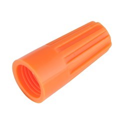 Wire Connector, Standard, 22 to 14 AWG Wire, 600 to 1000 VAC, Orange