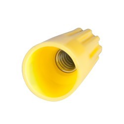 Wire Connector, Standard Winged, 22 to 10 AWG Wire, 600 to 1000 VAC, Yellow