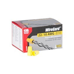 Wire Connector, Standard Winged, 22 to 10 AWG Wire, 600 to 1000 VAC, Yellow