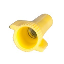 Wire Connector, Standard Winged, 22 to 10 AWG Wire, 600 to 1000 VAC, Yellow