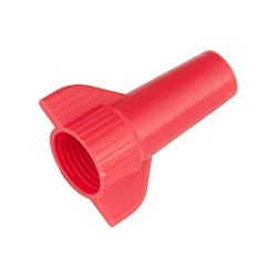 Wire Connector, Standard Winged, 22 to 6 AWG Wire, 600 to 1000 VAC, Red