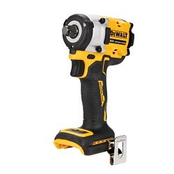 DeWALT® DCF921B Compact Cordless Impact Wrench With Hog Ring Anvil Kit, 1/2 in, 3550 ipm, 450 ft-lb Torque, 20 VDC, 5 in OAL