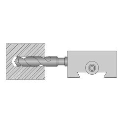 D40CA-5-4 Tool Holder, 2-1/2 in Overall Height, 4-1/2 in Overall Depth