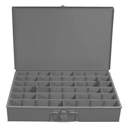 DURHAM MFG® 099-95 Compartment Box, 18 in Overall Length, 12 in Overall Width, 3 in Overall Height, 6 to 18 Compartments per Drawer, Polypropylene Dividers per Drawer