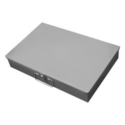 DURHAM MFG® 102-95 Compartment Box, 12 in Overall Length, 18 in Overall Width, 3 in Overall Height, 24 Drawers, Gray