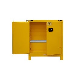 DURHAM MFG® 1030SL-50 Flammable Storage Cabinet, 30 gal, 51-3/8 in Height, 43 in Width, 18 in D