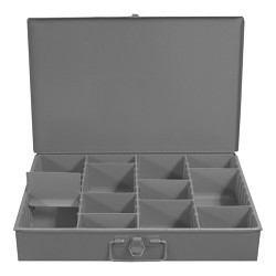 DURHAM MFG® 119-95 Compartment Box, 12-7/16 in Overall Length, 3-1/16 in Overall Width, 3-1/16 in Overall Height, 9 Compartments per Drawer, 9 Dividers per Drawer