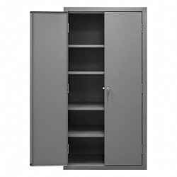 DURHAM MFG® 2501-4S-95 Industrial Storage Cabinet, 36 in Overall Width, 72 in Overall Height, Steel, Gray