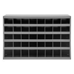 DURHAM MFG® 359-95 Pigeon Hole Bin, 24 in Overall Height, 33-13/16 in Overall Width, 11-15/16 in Overall Depth, 40 Bins