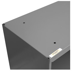 DURHAM MFG® 393-95 Part Storage Bin With Slope Shelf, 19-3/4 in H x 33-7/8 in W x 8-1/2 in D, 8 Bins