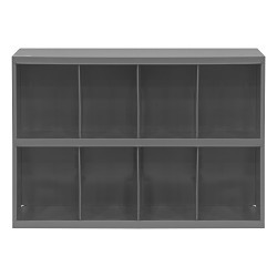 DURHAM MFG® 396-95 Pigeonhole Bin, 11-15/16 in Overall Length, 33-13/16 in Overall Width, 24 in Overall Height, 8 Bins