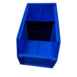 DURHAM MFG® PB30172-08 Bin Divider, 4-3/8 in Width, 4-1/2 in D, Polypropylene, Black