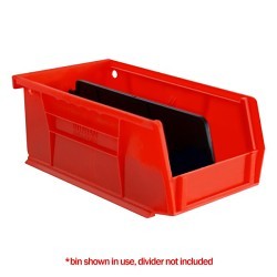 DURHAM MFG® PB30220-17 Hang and Stack Bin, 7 in Outside Length, 4 in Outside Width, 3 in Outside Height, 0.04 cu-ft, Red