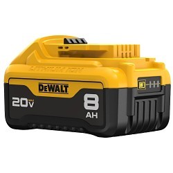 DeWALT® DCB208 Lithium Battery, 20 V Nominal, 8 Ah Nominal Capacity, Extended Capacity