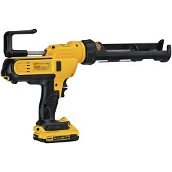 DeWALT® DCE560B Caulk Gun, Cordless, 10/300 oz/min, Black, Yellow