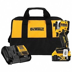 Stanley Black & Decker DeWALT® DCF850P1 Cordless Impact Driver Kit, Hex Drive, 1/4 in Drive, 1825 in-lb, 20 V, Yes Battery Included