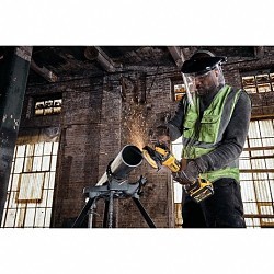 Stanley Black & Decker DeWALT® DCG416B Cordless Angle Grinder, Bare Tool, 4-1/2 or 5 in Wheel Dia, 20 V, Lithium-Ion Battery, Type 27 For Wheel Type, Paddle Switch