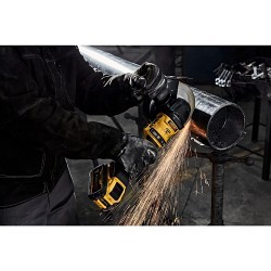 DeWALT® DCG440X2 60V Max 7 In. Brushless Cordless Grinder With Kickback Brake, 2 Batteries, Charger, Bag