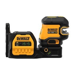 DeWALT® DCLE34020GB 20V MAX* Cordless Cross Line Laser Level, 280 to 330 ft, +/-3 mm at 10 m Accuracy, Plastic Housing, Bare Tool