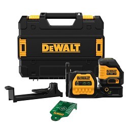 DeWALT® DCLE34020GB 20V MAX* Cordless Cross Line Laser Level, 280 to 330 ft, +/-3 mm at 10 m Accuracy, Plastic Housing, Bare Tool