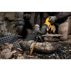 Stanley Black & Decker DeWALT® DCS389X1 Cordless Reciprocating Saw Kit, 1-1/8 in Stroke, 0 - 3000 spm, 60 VDC, Yes Battery Included