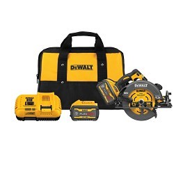 DeWALT® DCS578X2 60V  FLEXVOLT® MAX*, Cordless Circular Saw, 7-1/4 in Dia Blade, 5/8 in, Arbor, 2 Batteries, Charger, Blade, Soft Case