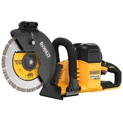 DeWALT® DCS692X2 60V MAX* Cordless Cut-Off Saw, Tool, 9 in Dia Blade, 2 Batteries, Fast Charger, 2 Wheels