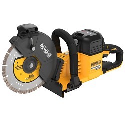 DeWALT® DCS692X2 60V MAX* Cordless Cut-Off Saw, Tool, 9 in Dia Blade, 2 Batteries, Fast Charger, 2 Wheels