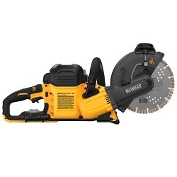 DeWALT® DCS692X2 60V MAX* Cordless Cut-Off Saw, Tool, 9 in Dia Blade, 2 Batteries, Fast Charger, 2 Wheels