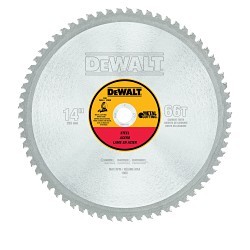 DeWALT® DWA7747 Circular Saw Blade, 14 in Dia x 0.076 in THK, 1 in Arbor, Steel Blade, 66 Teeth