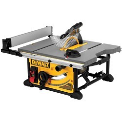 DeWALT® DWE7491RS Jobsite Table Saw, Tool, 10 in Blade Dia, 5/8 in Arbor, 45 DEG Capacity: 2-1/4 in, 2 hp, Corded