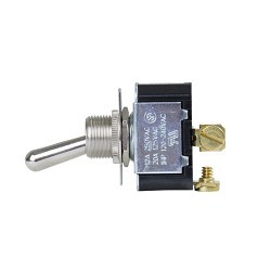 Toggle Switch, SPST On-Off, Series: Carling F, 1 Pole, Environmental Conditions: 0-150 deg F