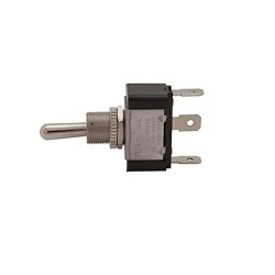 Toggle Switch, SPDT On-Off-On, 1 Pole, Flat Terminal