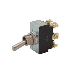 Toggle Switch, SPST On-Off, 1 Pole, Screw Terminal